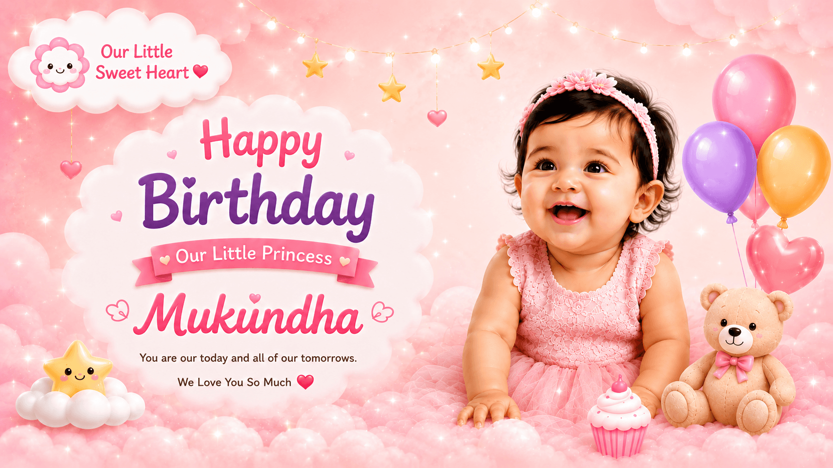 Mukundha's 1st Birthday